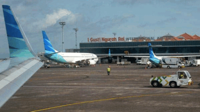Suasana di Bandara Internasional I Gusti Ngurah Rai. (bisnis.com)