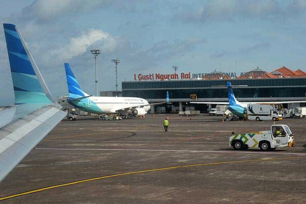 Suasana di Bandara Internasional I Gusti Ngurah Rai. (bisnis.com)