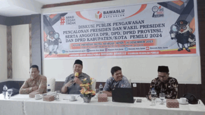 Jajaran pimpinan dan anggota Bawaslu Kota Solok