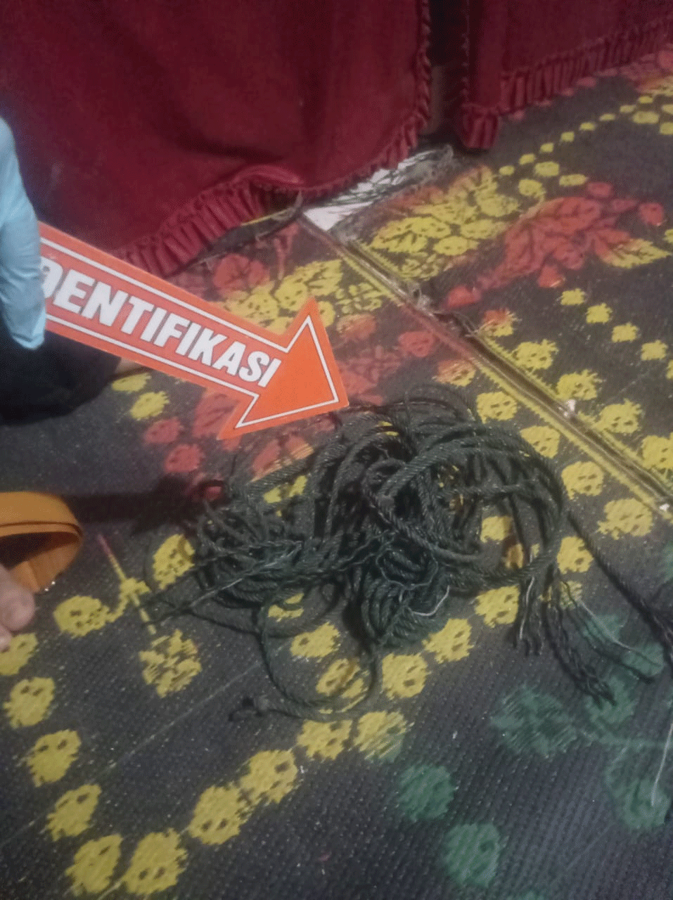Polisi olah TKP di lokasi kejadian