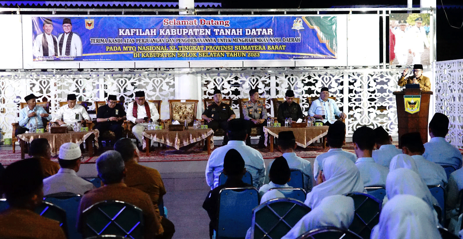 Bupati Eka Putra beri sambutan. (prokopim)