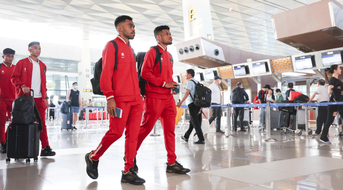 Pemain timnas Indonesia berangkat ke Turki