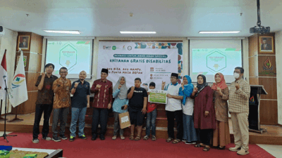 Kerja Sama dengan Telkomsel dan IZI Sumbar, 17 Anak Dikhitan di Rumah Sakit Universitas Andalas
