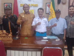 Pengurus Aliansi Komunikasi Wartawan Kunjungi Dinas PMD Labuhanbatu Selatan