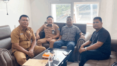 Pertemuan Aliansi Masyarakat Peduli Hukum Kunjungi dengan pimpinan Inspektorat Labuhanbatu