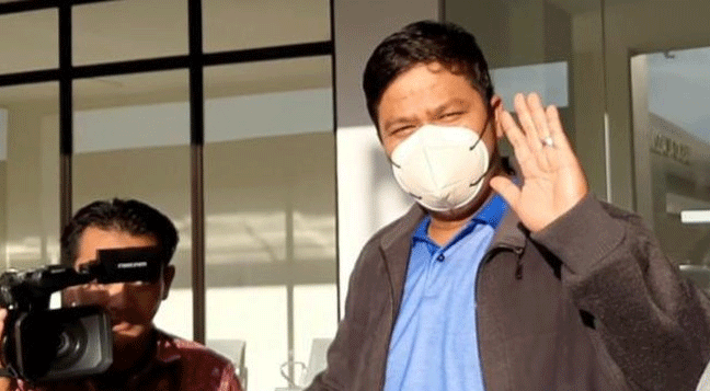 Andri Putra keluar dari Rutan Sialangbungkuk. (detikcom)