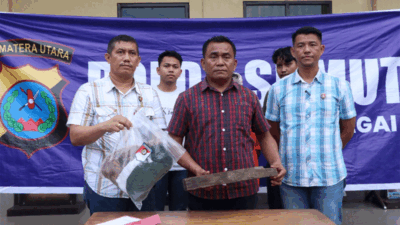 Barang bukti yang diamankan polisi