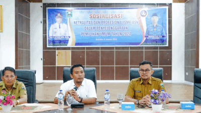 Sosialisasi netralitas ASN dalam pemilu.