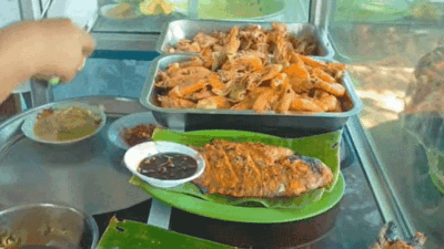 Menu ikan di Lesehan Saudara