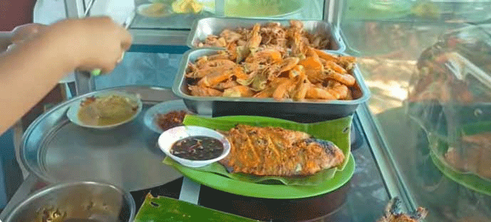 Menu ikan di Lesehan Saudara