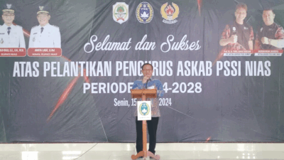 Pengurus Askab PSSI Kabupaten Nias Dilantik, Sokhiatulo Laoli: Buat Program dan Jaga Kekompakkan