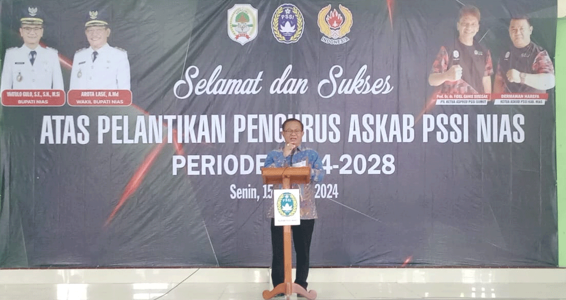 Mantan Bupati Nias, Sokhiatulo Laoli beri sambutan
