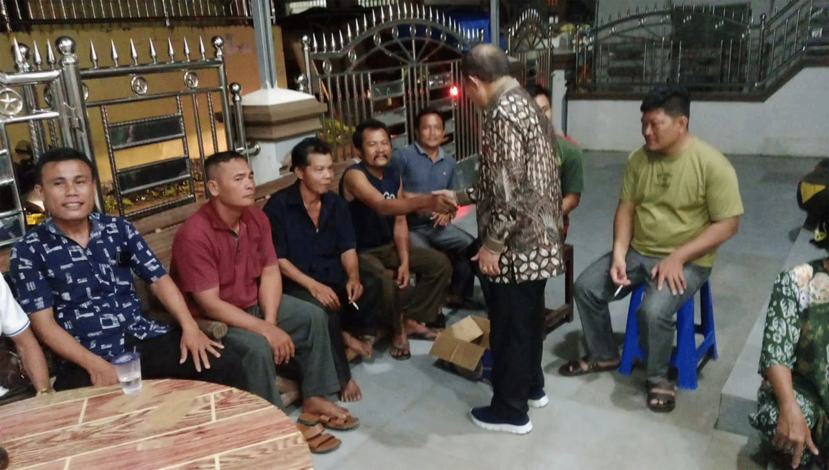 Sokhiatulo Laoli disambut warga di Tapanuli Tengah, Sumatera Utara