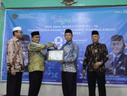 Patuh dengan Tiga Azas, Baznas Kota Solok Raih Penghargaan Istimewa