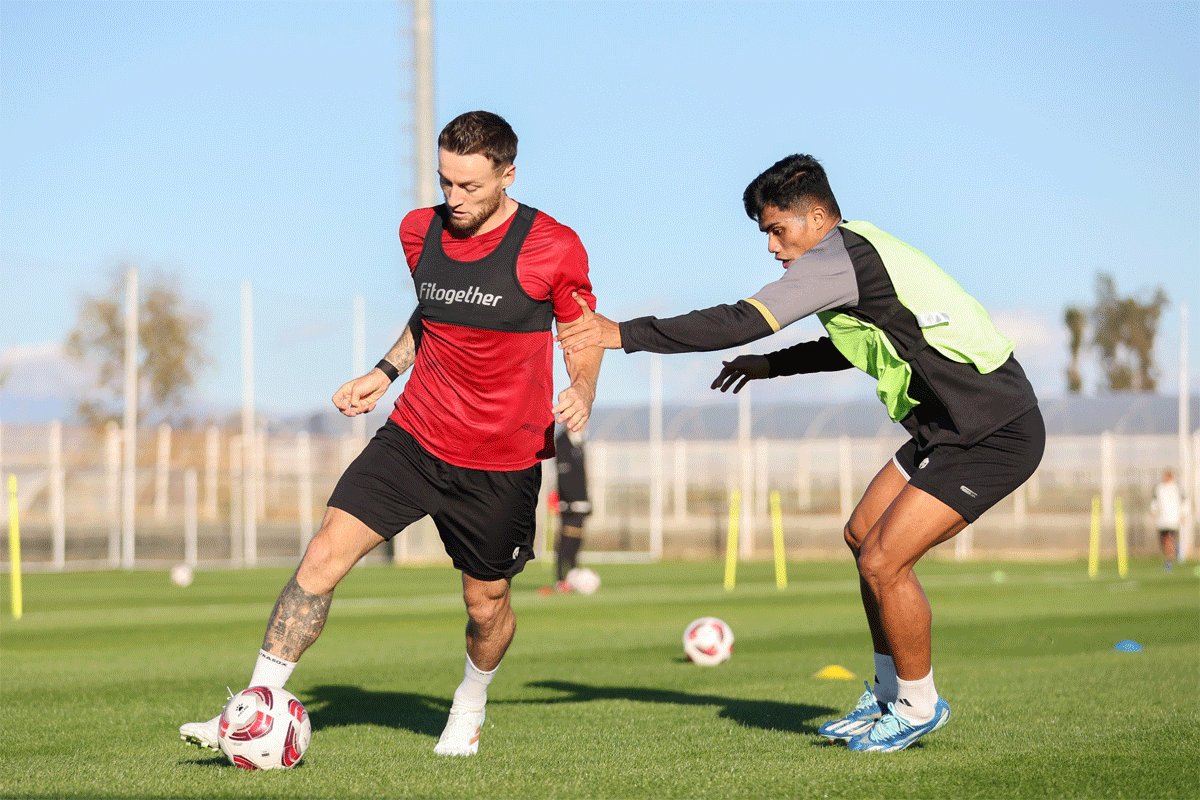 Pemain timnas Indonesia latihan jelang hadapi Libya. (pssi)