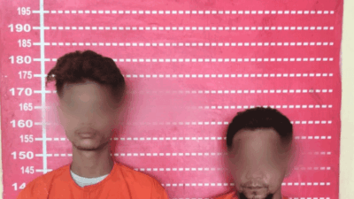 Dua pelaku yang diamankan polisi
