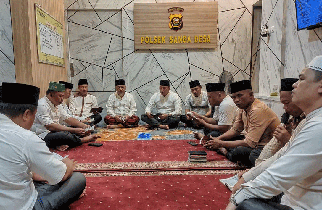 Yasinan di Polsek Saga Desa