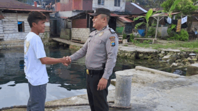 Polisi RW Sambangi Warga Binaan di Pulau Tello, Ini Pesan Briptu Agus Rizal