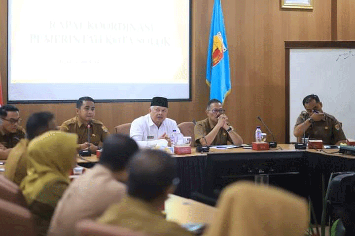 Wali Kota Zul Elfian pimpin rakor perdana di 2024