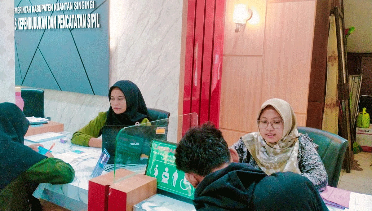 Pelayanan di Dinas Capil Kuansing