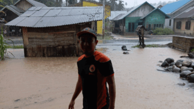 Banjir genangi pemukiman pendududuk