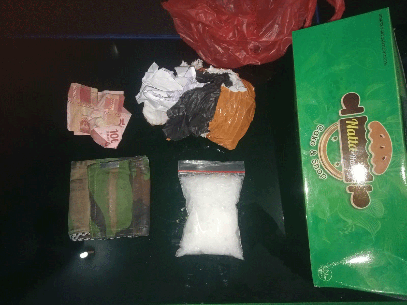 Barang bukti yang diamankan polisi