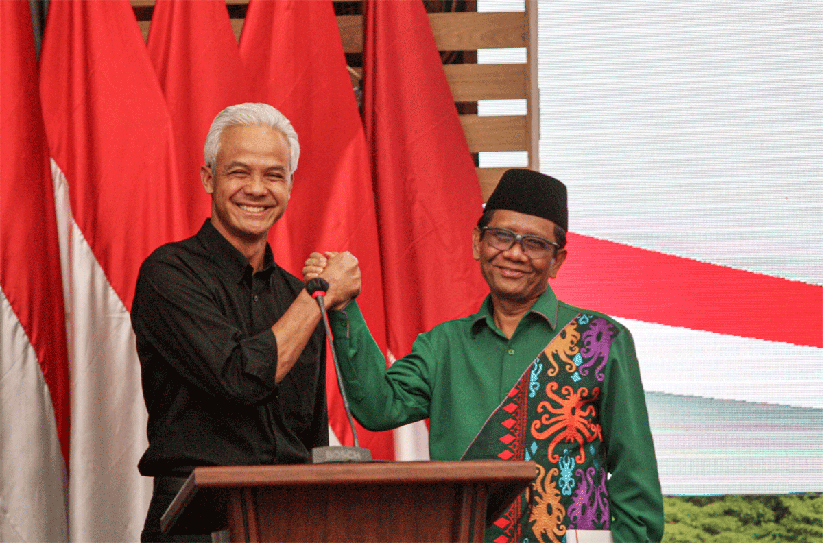 Ganjar dan Mahfud MD. (epaper media indonesia)