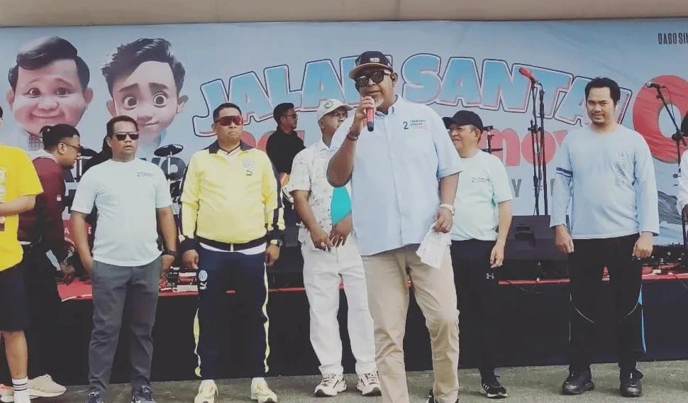 Rizki Faisal saat memberikan sambutan