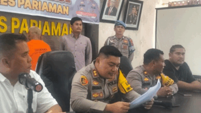 Polisi berikan keterangan pers
