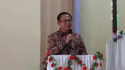 Mantan Bupati Nias, Sokhiatulo Laoli beri sambutan