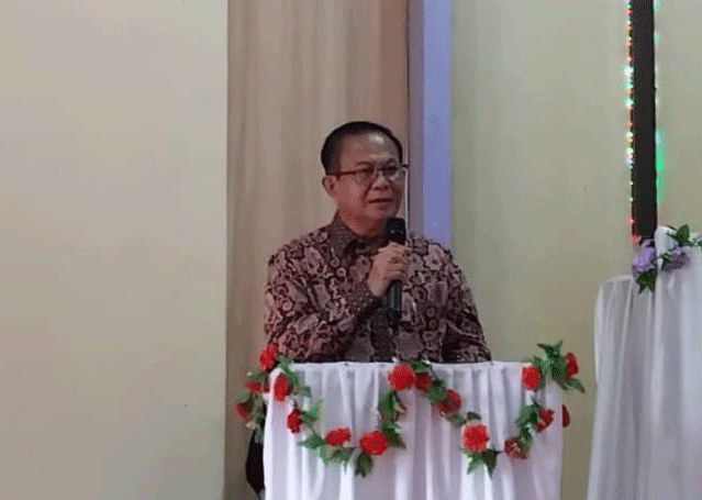 Mantan Bupati Nias, Sokhiatulo Laoli beri sambutan