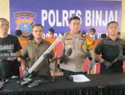 Satreskrim Polres Binjai Ciduk 13 Begal yang Beraksi di 39 Lokasi