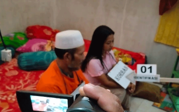 Rekonstruksi Kasus Pembunuhan Istri di Desa Cempedak Lobang, Pelaku Peragakan 12 Adegan
