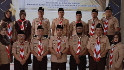 Wakil Wali Kota Solok kukuhkan pengurus andalan dan dewan derja Kwartir Ranting Gerakan Pramuka Lubuk Sikarah