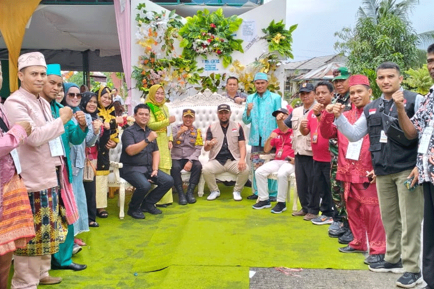 TPS pakai konsep pesta perkawinan di Pekanbaru. (riau.go.id)