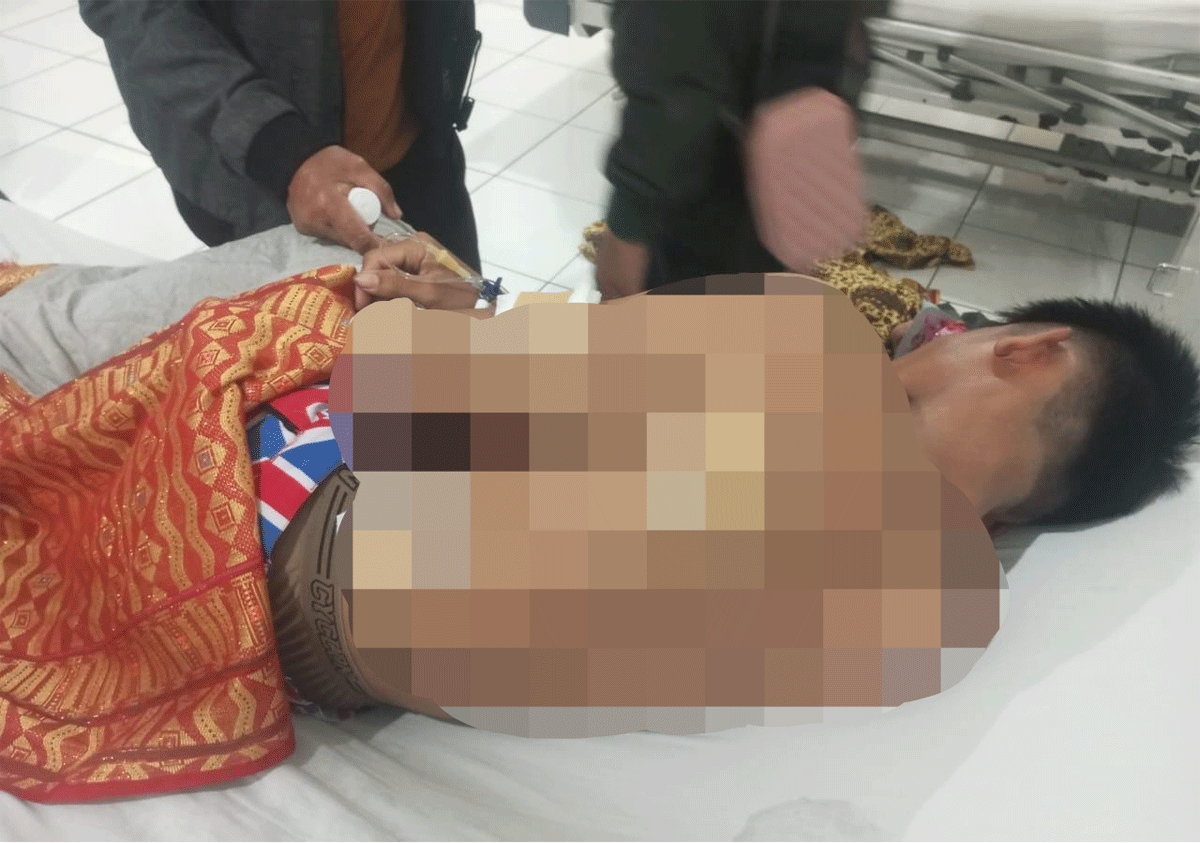 Korban penusukan dirawat di rumah sakit
