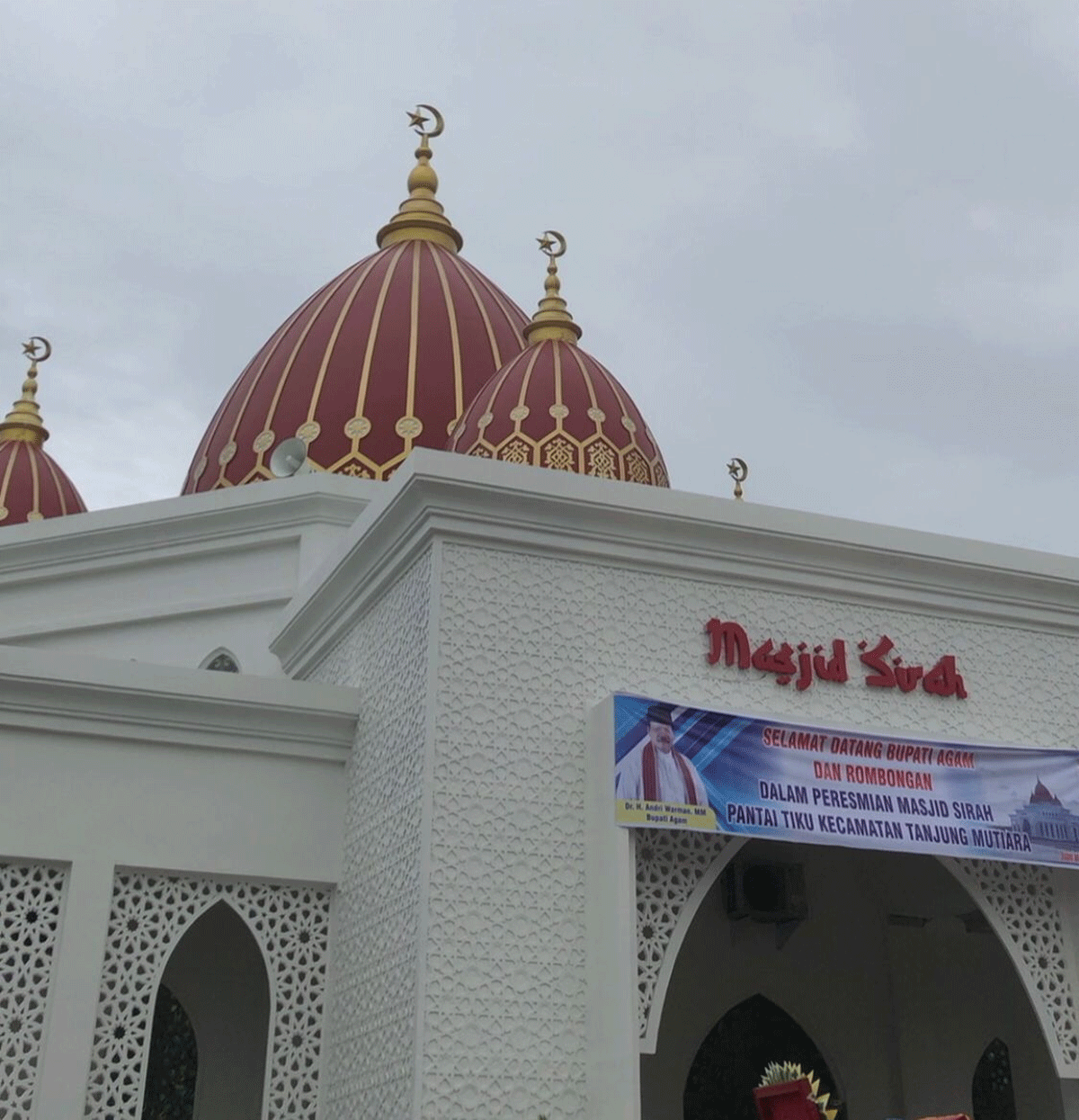 Masjid Sirah yang diresmikan Bupati Agam
