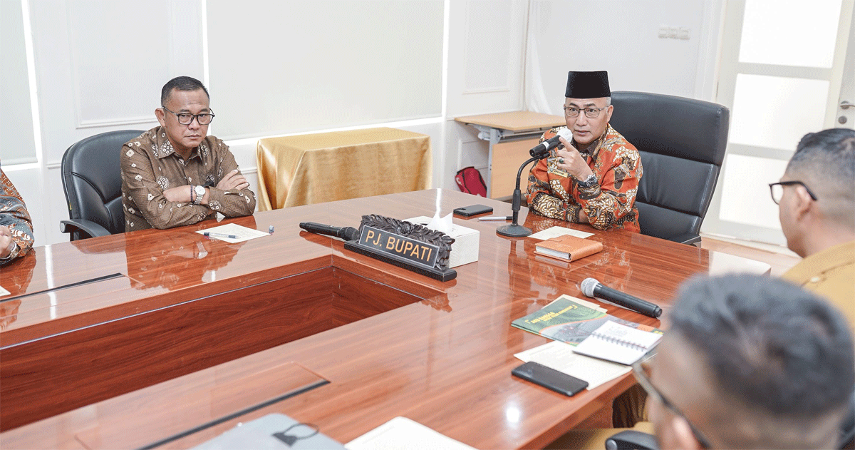 Penjabat Bupati Muba audiensi dengan jajaran Dinas Pendapatan Daerah Provinsi Sumatera Selatan di kantor perwakilan Musi Banyuasin di Palembang, Senin (18/3/2024).