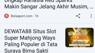 Tangkapan layar discover google yang mencantumkan pasamankab.go.id