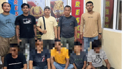 Asyik Bermain Judi Dadu di Koto Baru, Lima Warga Diamankan Polisi