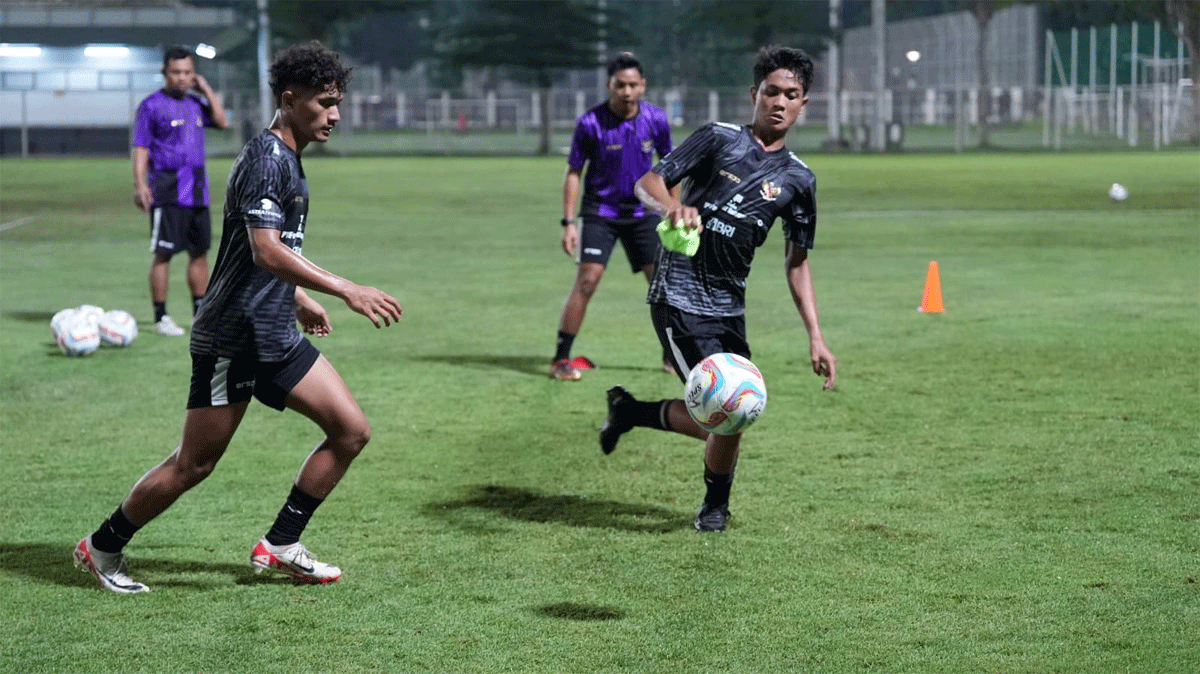 Pemain timnas U-20 Indonesia jalani latihan di Jakarta. (pssi)