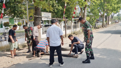 Pembuatan pita kejut di jalan