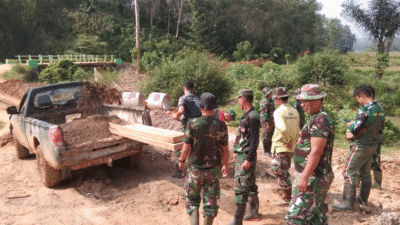 Material kayu untuk pembangunan jembatan