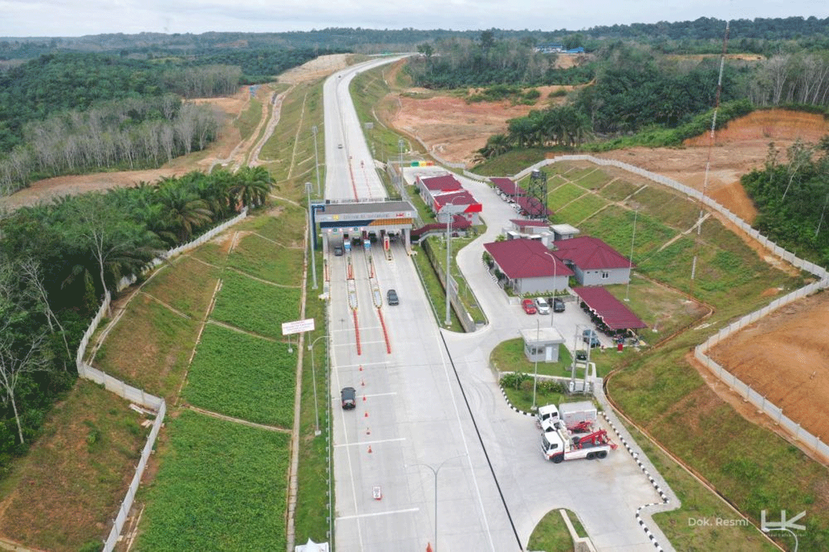 Pintu tol Bangkinang-Koto Kampar. (hutama karya)