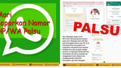 Nomor WhatsApp palsu yang mengatasnamakan Wali Kota Gunungsitoli