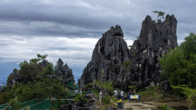 Objek wisata batu runciang di Sawahlunto