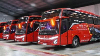 Empat unit baru Bus JRG (Instagram @adiputro_official)