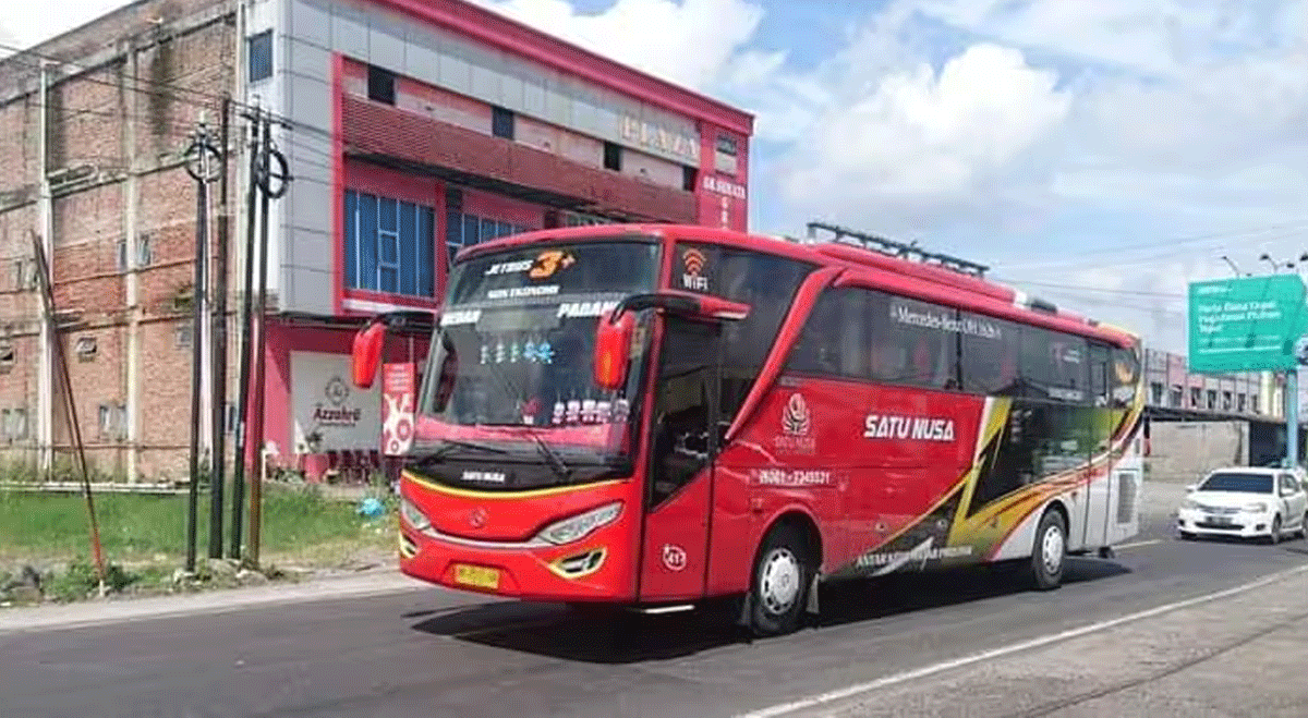 Salah satu armada bus Satu Nusa. (kaskus)