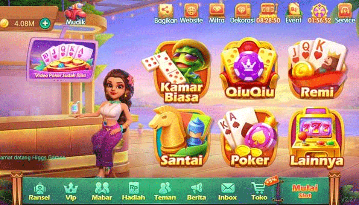 Ilustrasi games Domino Higgs Island
