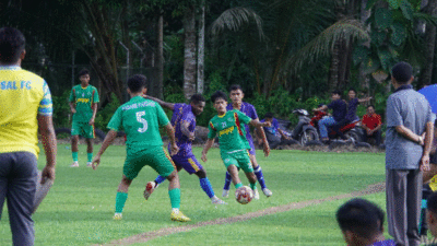 Pertandingan antara PSPP dengan Josal FC. (kominfo)